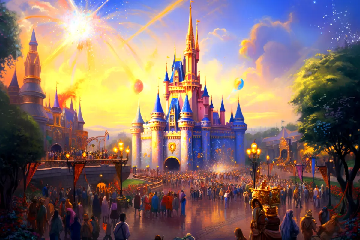 Disneyland opens for first time.